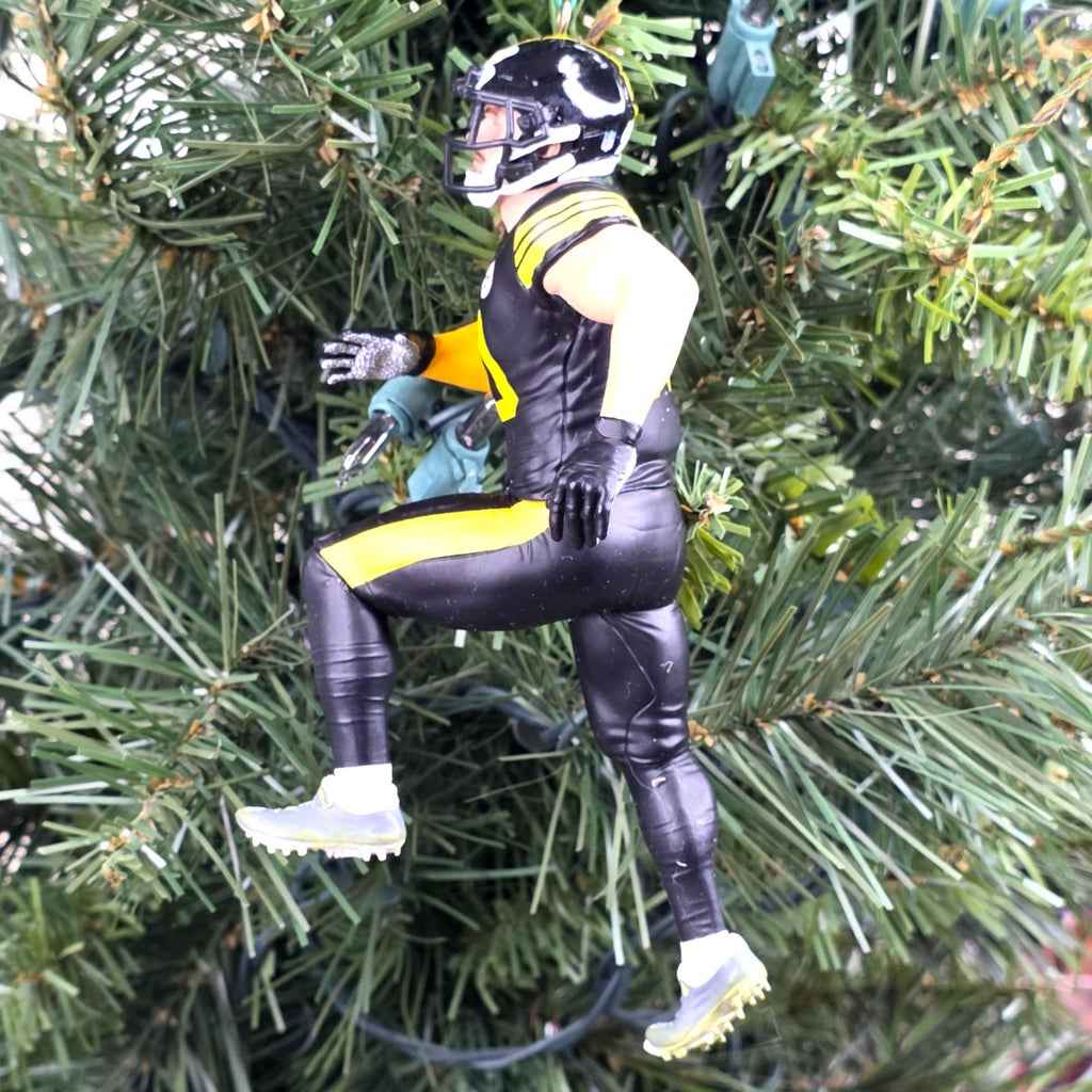 TJ Watt Pittsburgh Steelers Football NFL Xmas Tree Ornament Holiday Jersey #90