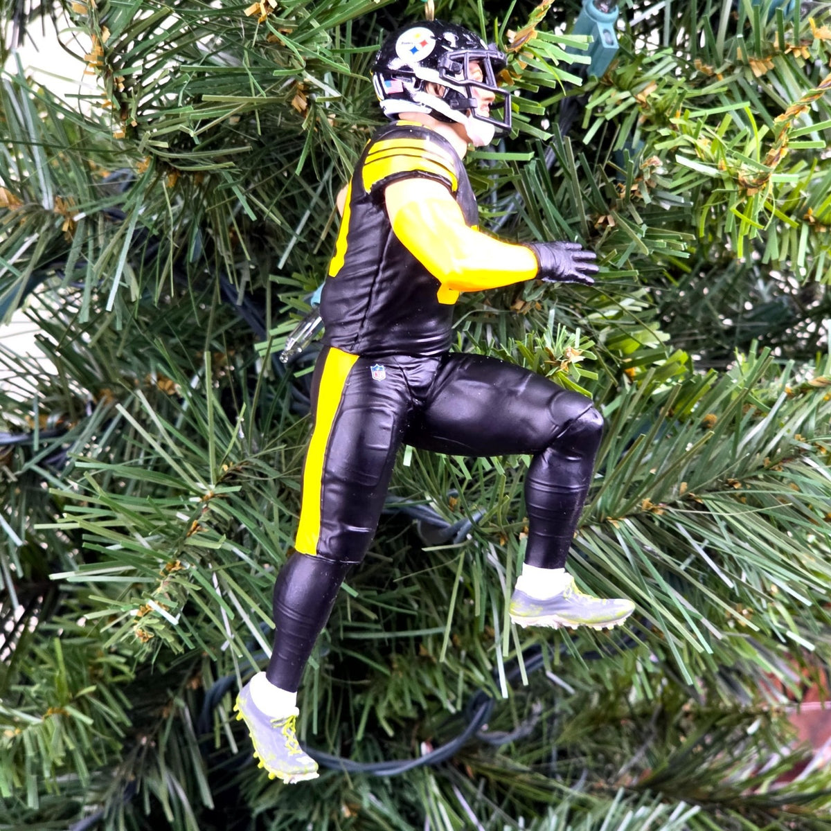 TJ Watt Pittsburgh Steelers Football NFL Xmas Tree Ornament Holiday Jersey #90