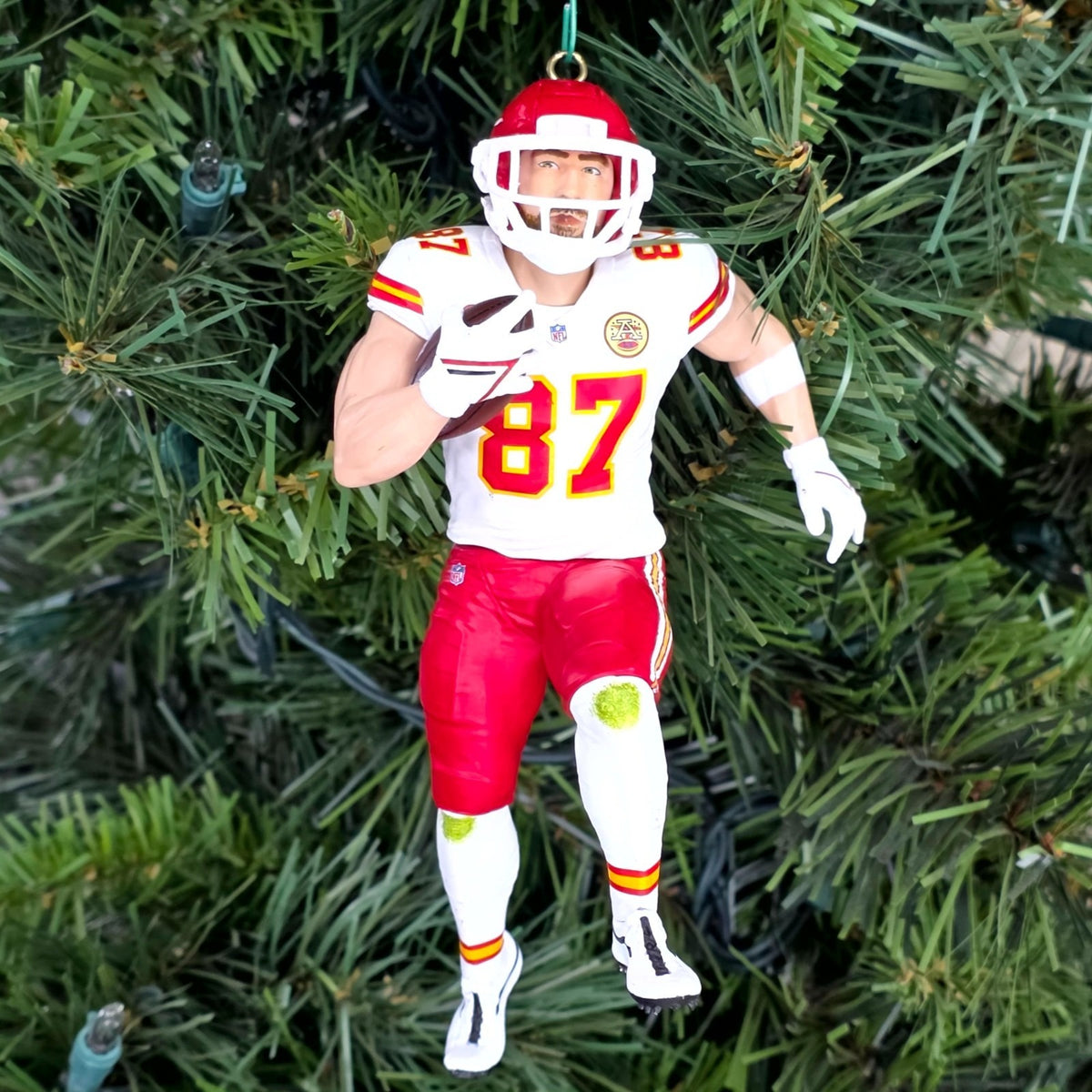 Travis Kelce Kansas City Chiefs Football NFL Xmas Tree Ornament Jersey #87 Swift