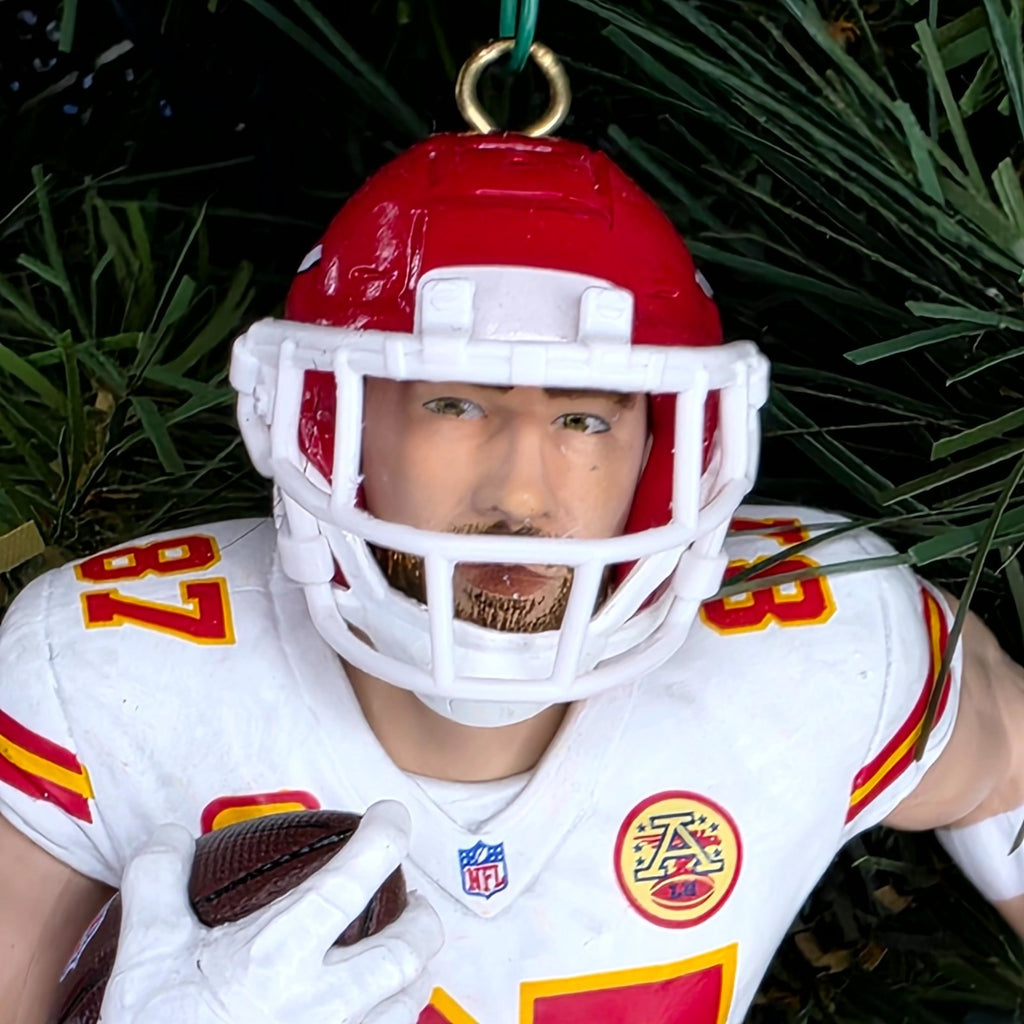 Travis Kelce Kansas City Chiefs Football NFL Xmas Tree Ornament Jersey #87 Swift