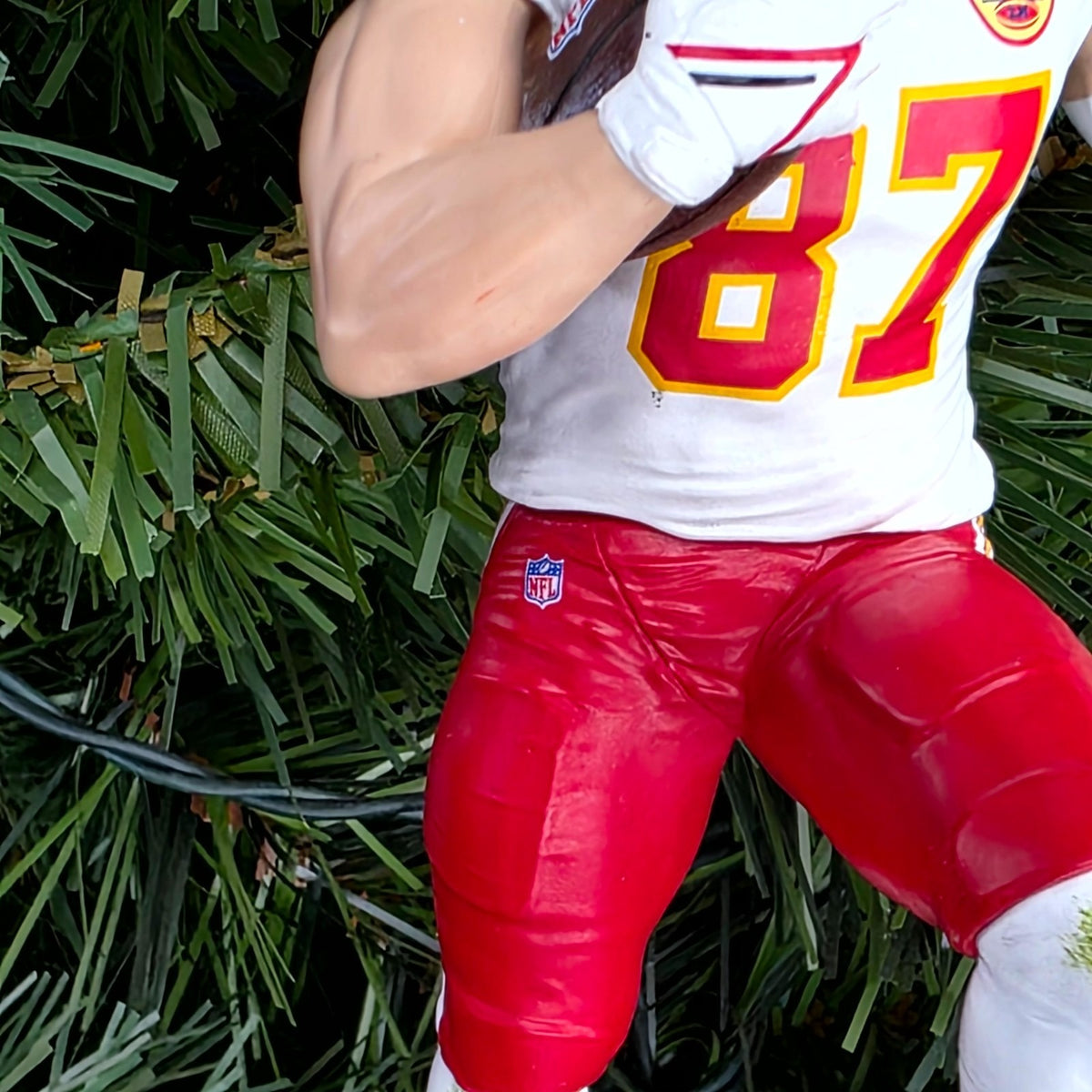 Travis Kelce Kansas City Chiefs Football NFL Xmas Tree Ornament Jersey #87 Swift