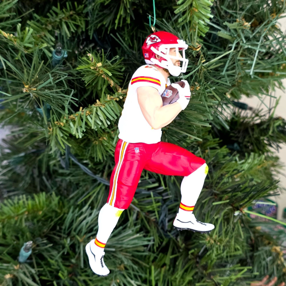 Travis Kelce Kansas City Chiefs Football NFL Xmas Tree Ornament Jersey #87 Swift