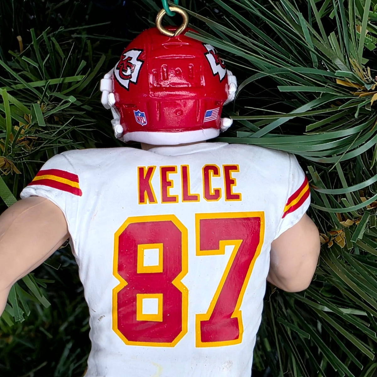 Travis Kelce Kansas City Chiefs Football NFL Xmas Tree Ornament Jersey #87 Swift