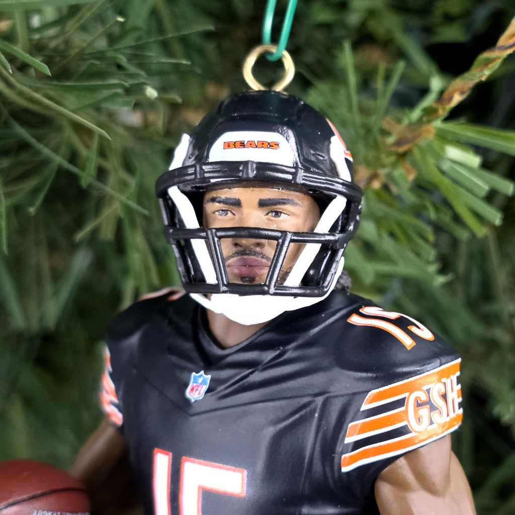 Rome Odunze Chicago Bears Football NFL Xmas Tree Ornament Holiday Jersey #15
