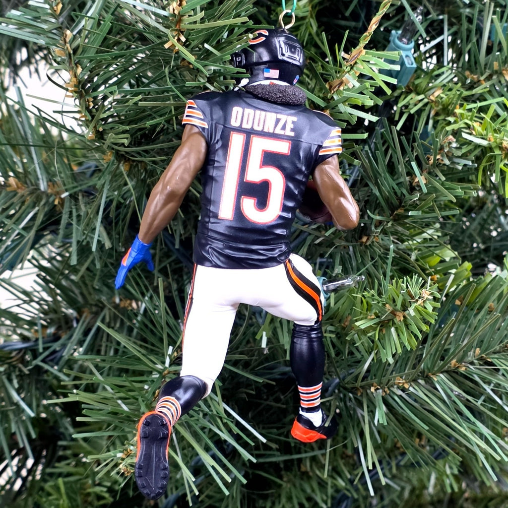 Rome Odunze Chicago Bears Football NFL Xmas Tree Ornament Holiday Jersey #15