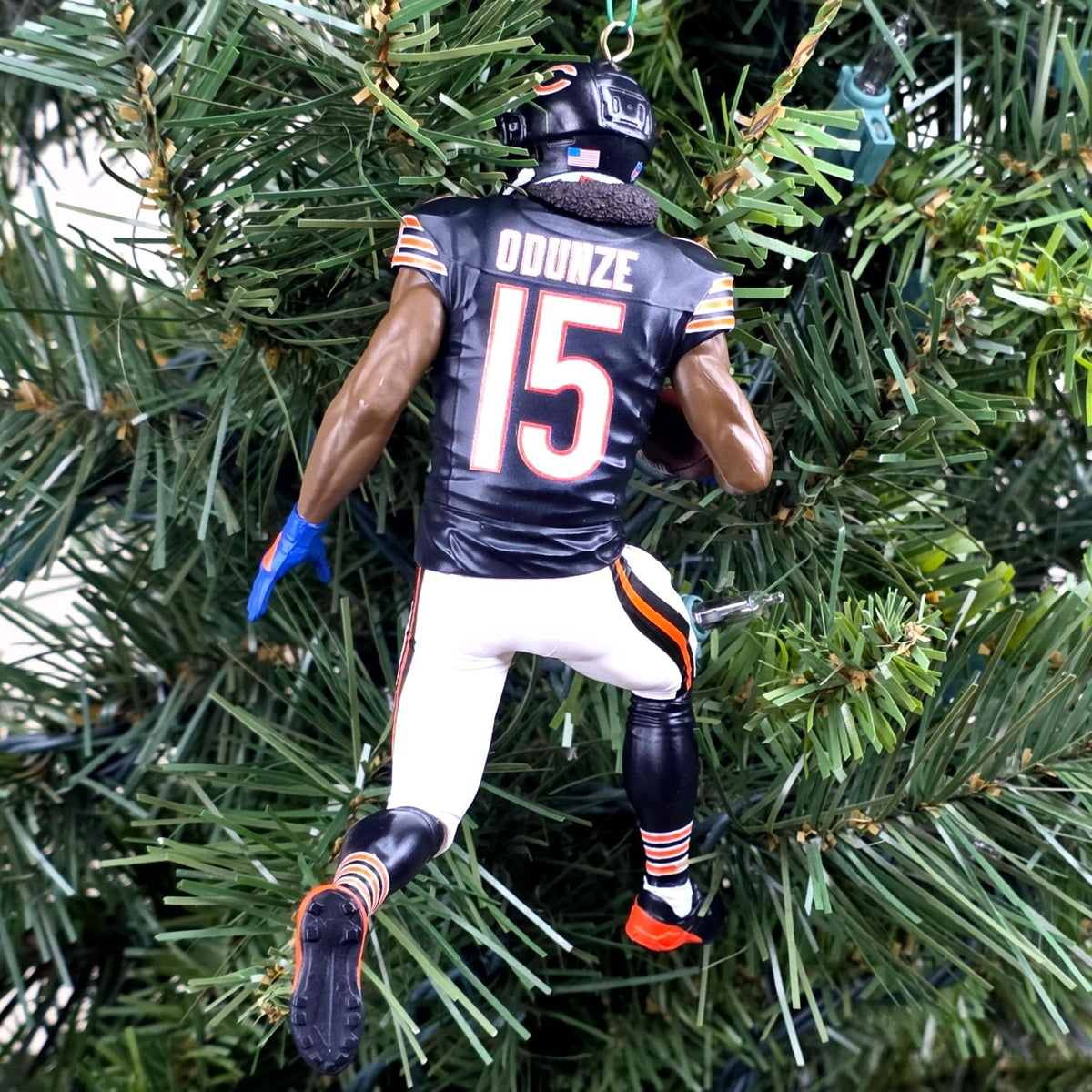 Rome Odunze Chicago Bears Football NFL Xmas Tree Ornament Holiday Jersey #15