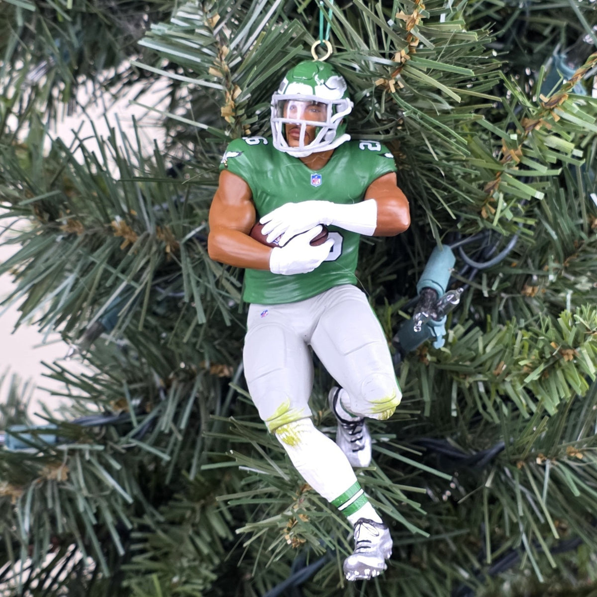 Saquon Barkley Philadelphia Eagles Football NFL Xmas Ornament Holiday Jersey #26