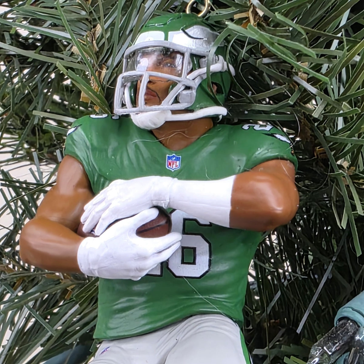 Saquon Barkley Philadelphia Eagles Football NFL Xmas Ornament Holiday Jersey #26