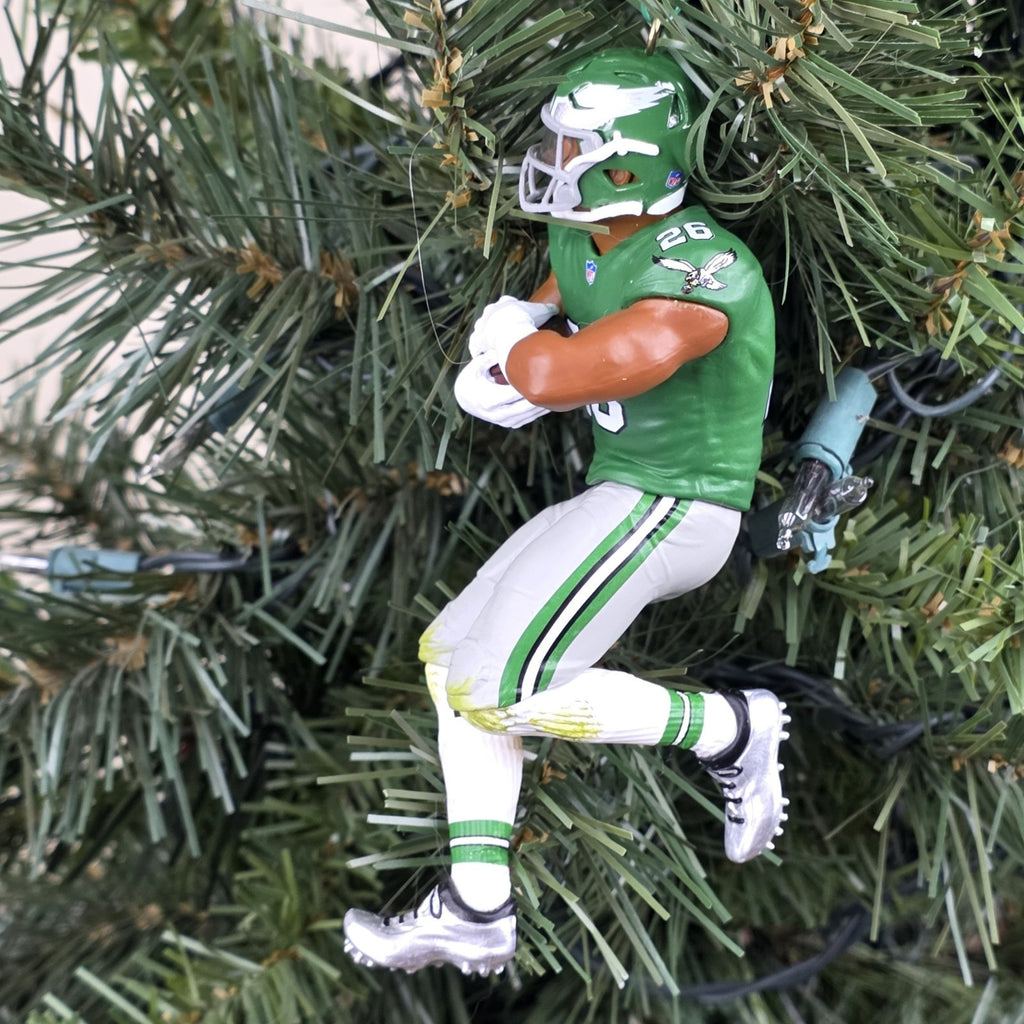 Saquon Barkley Philadelphia Eagles Football NFL Xmas Ornament Holiday Jersey #26