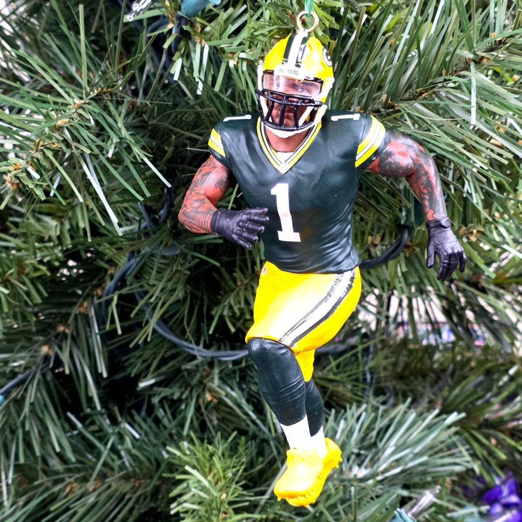 Micah Parsons Green Bays Packers Football NFL Xmas Tree Ornament Holiday Jersey