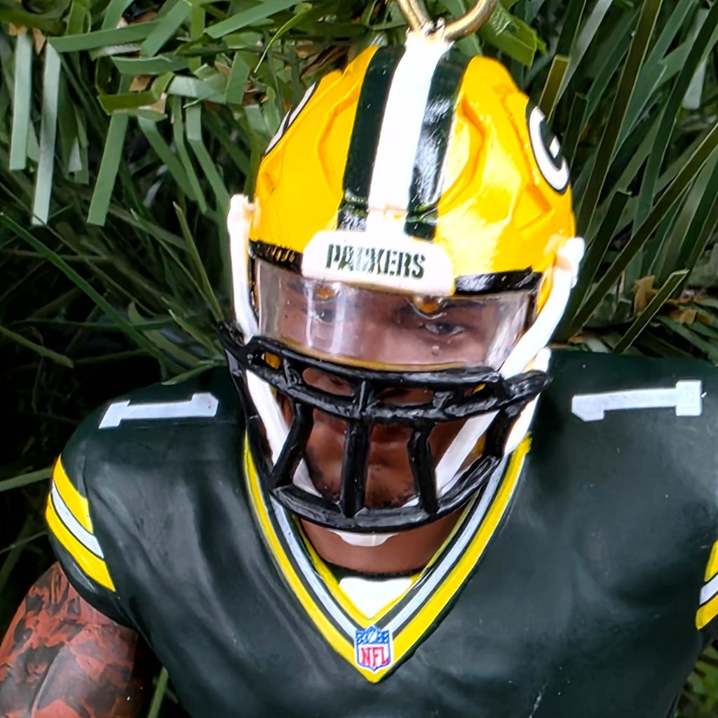 Micah Parsons Green Bays Packers Football NFL Xmas Tree Ornament Holiday Jersey