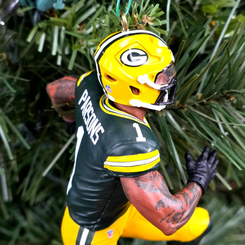 Micah Parsons Green Bays Packers Football NFL Xmas Tree Ornament Holiday Jersey
