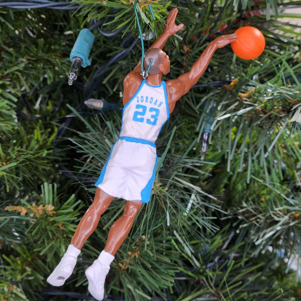 Michael Jordan North Carolina Tar Heels Basketball Xmas Tree Ornament jersey #23