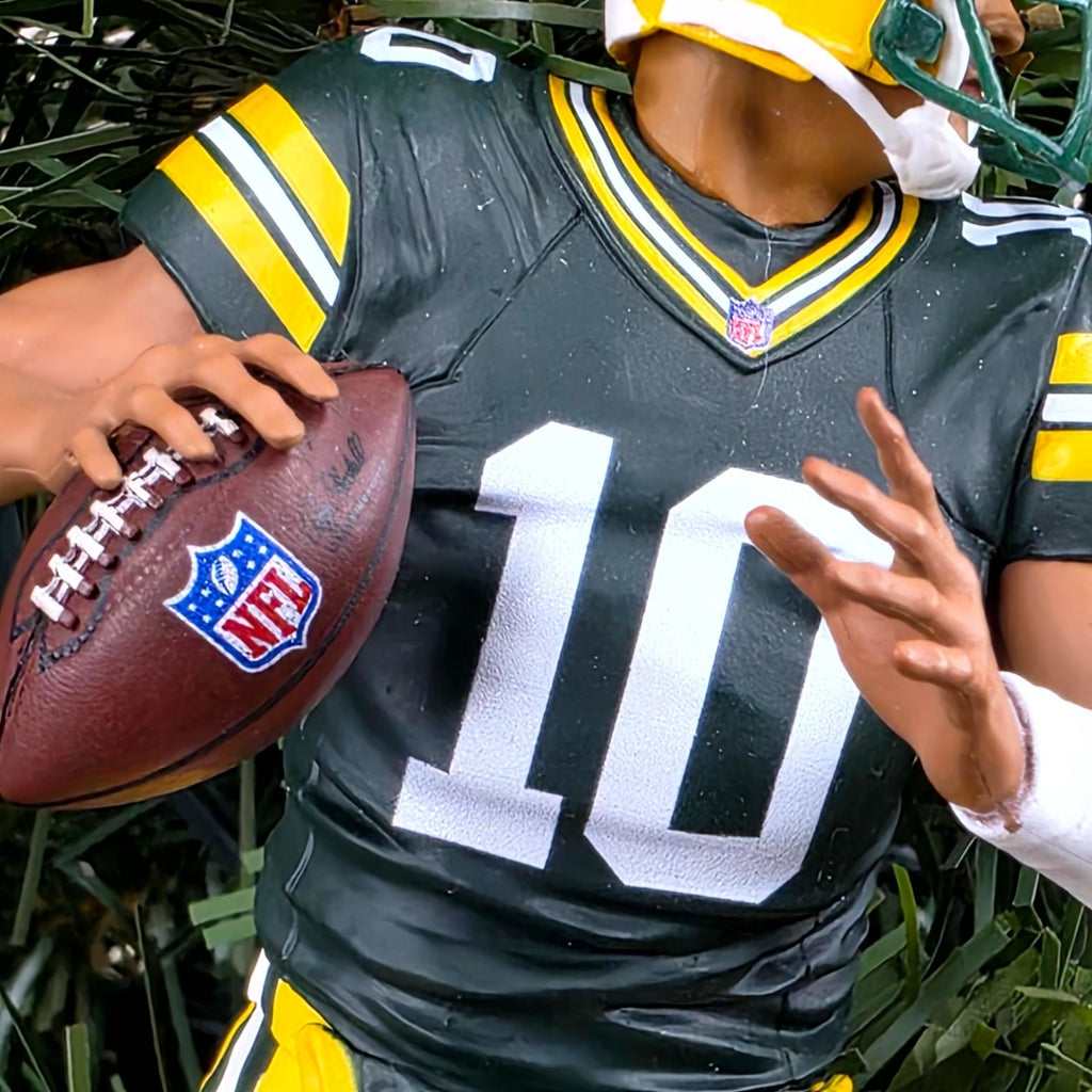 Jordan Love Green Bays Packers Football NFL Xmas Tree Ornament Holiday Jersey 10