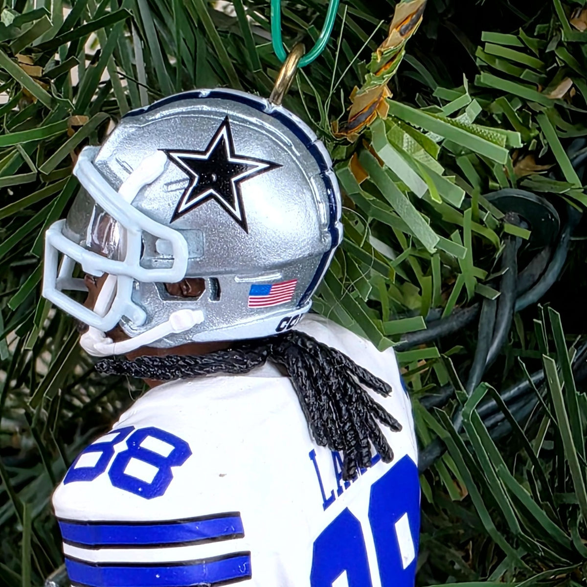 CeeDee Lamb Dallas Cowboys Football NFL Xmas Tree Ornament Holiday Jersey #88