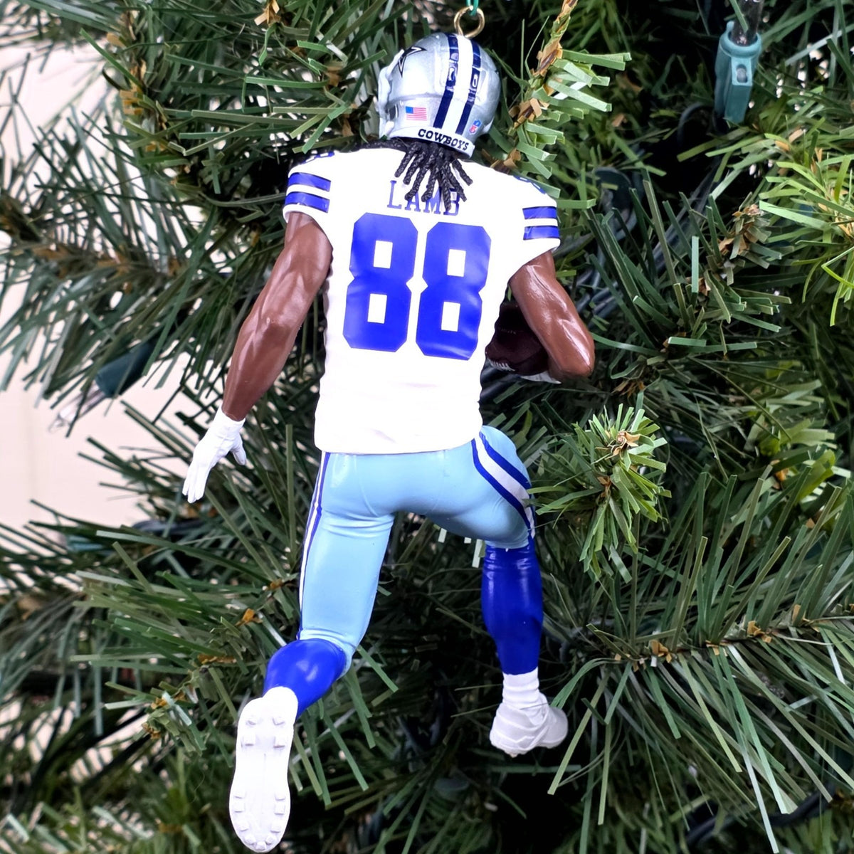 CeeDee Lamb Dallas Cowboys Football NFL Xmas Tree Ornament Holiday Jersey #88