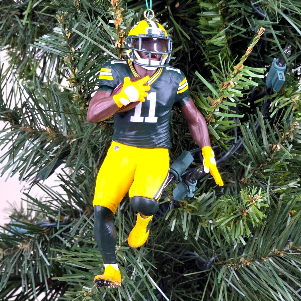 Jayden Reed Green Bays Packers Football NFL Xmas Tree Ornament Holiday Jersey 11