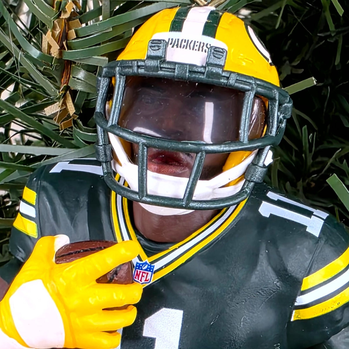 Jayden Reed Green Bays Packers Football NFL Xmas Tree Ornament Holiday Jersey 11