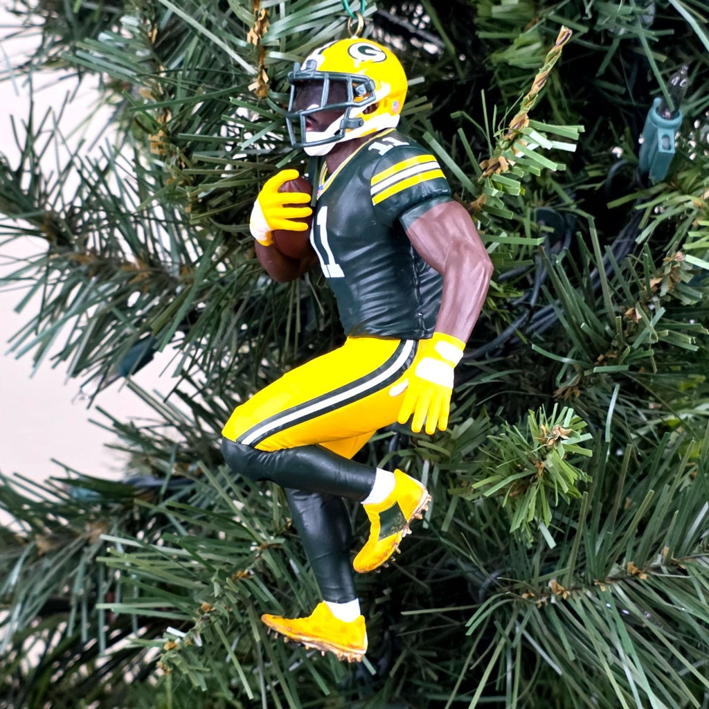 Jayden Reed Green Bays Packers Football NFL Xmas Tree Ornament Holiday Jersey 11