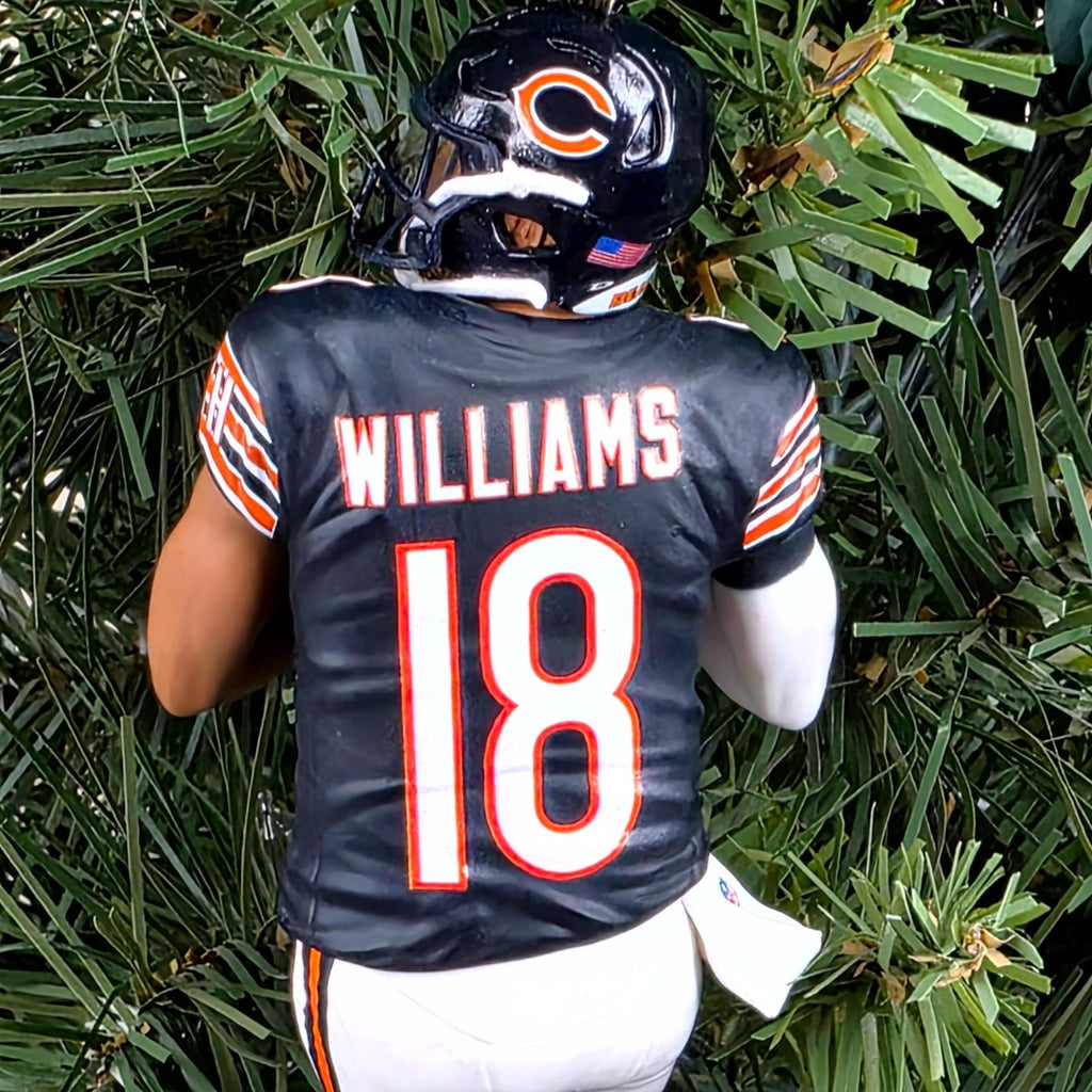 Caleb Williams Chicago Bears Football NFL Xmas Tree Ornament Holiday Jersey #18