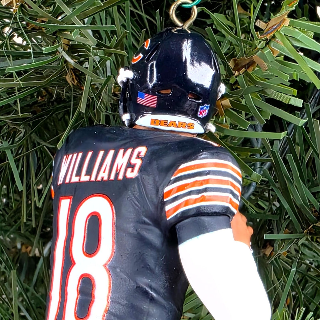 Caleb Williams Chicago Bears Football NFL Xmas Tree Ornament Holiday Jersey #18