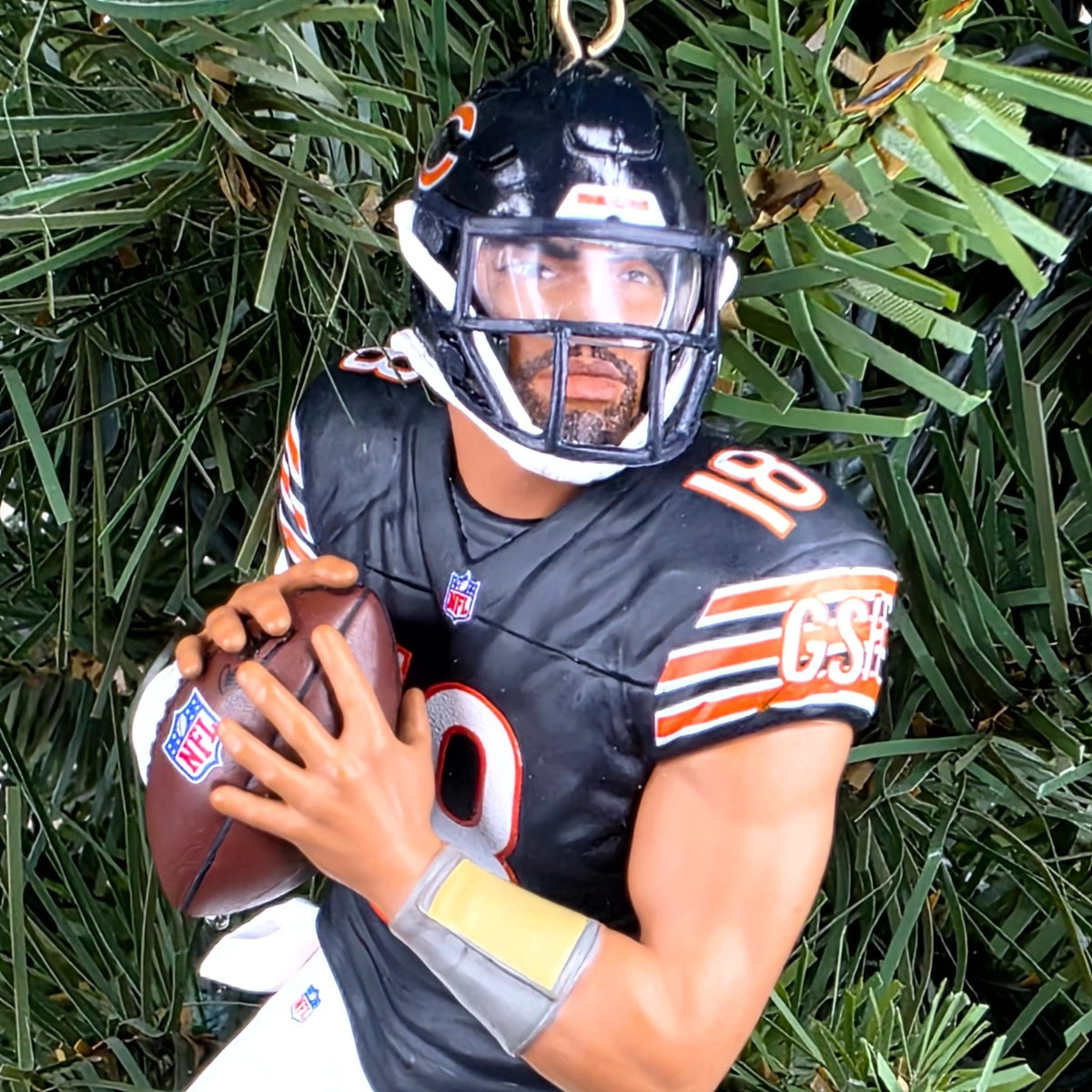 Caleb Williams Chicago Bears Football NFL Xmas Tree Ornament Holiday Jersey #18
