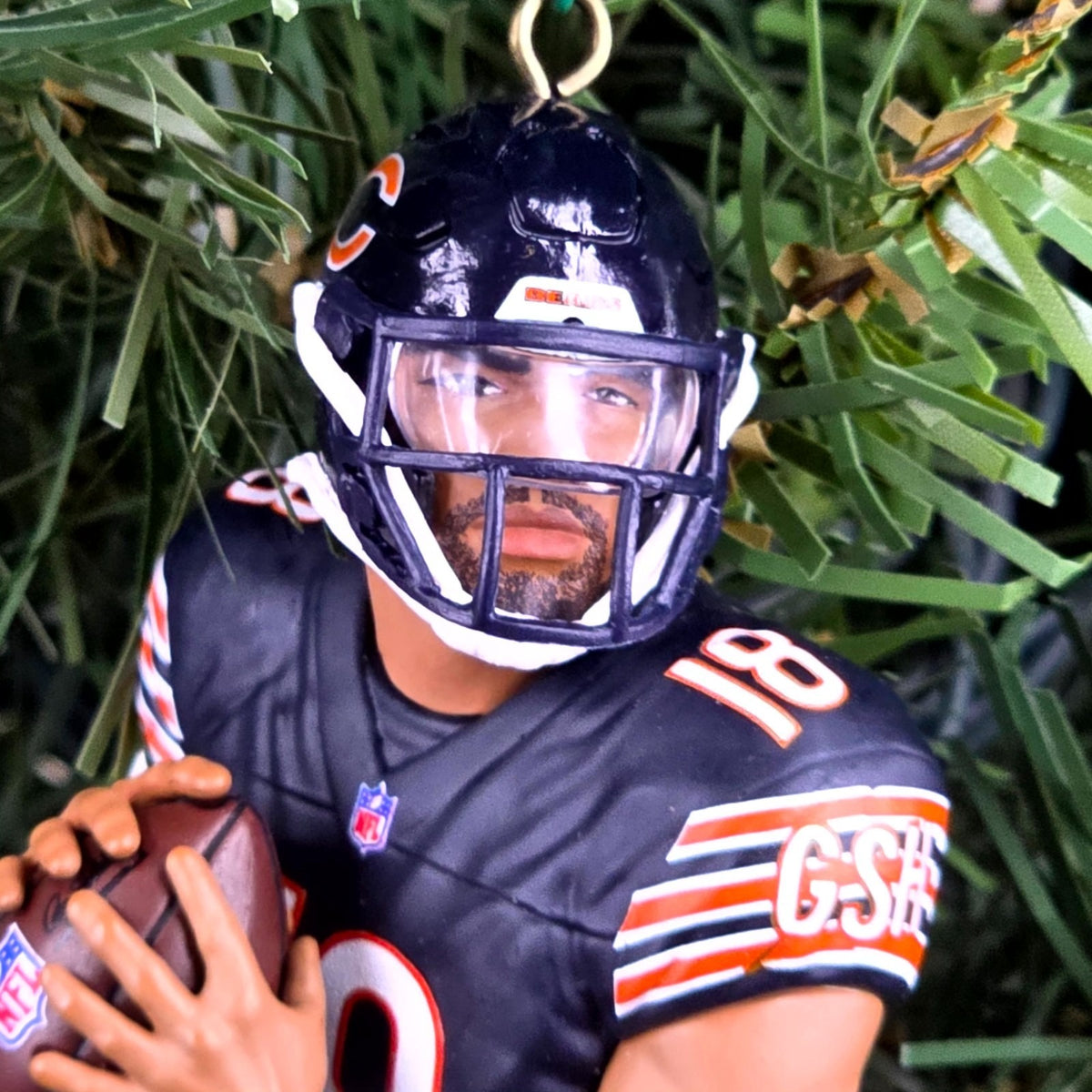 Caleb Williams Chicago Bears Football NFL Xmas Tree Ornament Holiday Jersey #18
