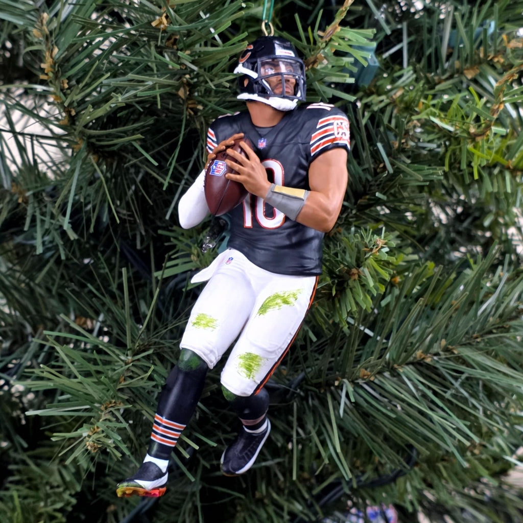 Caleb Williams Chicago Bears Football NFL Xmas Tree Ornament Holiday Jersey #18