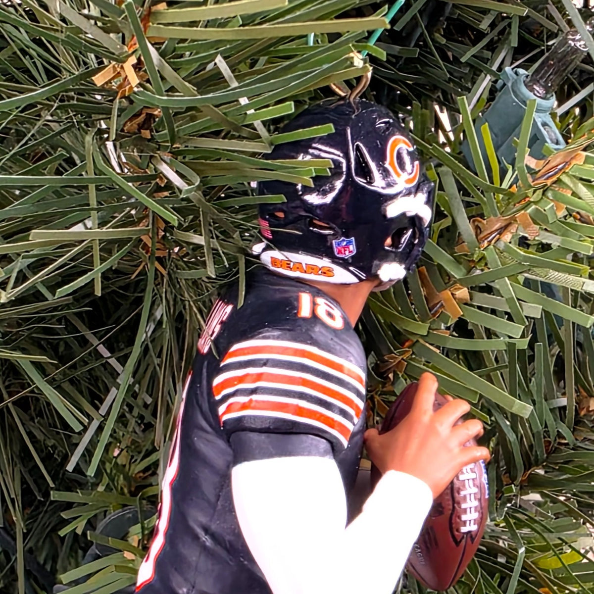 Caleb Williams Chicago Bears Football NFL Xmas Tree Ornament Holiday Jersey #18