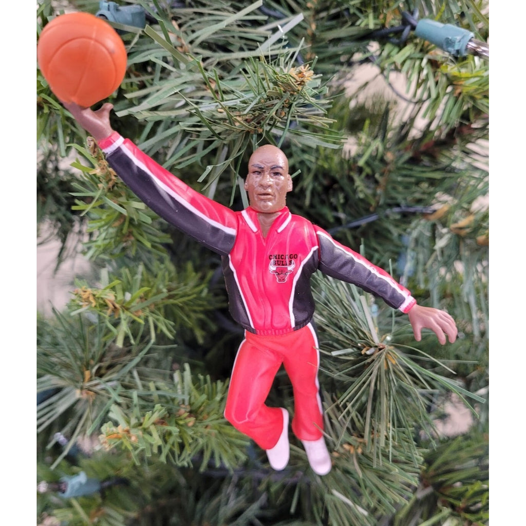 Michael Jordan Chicago Bulls NBA Basketball Xmas Ornament Holiday Warm Up Jersey