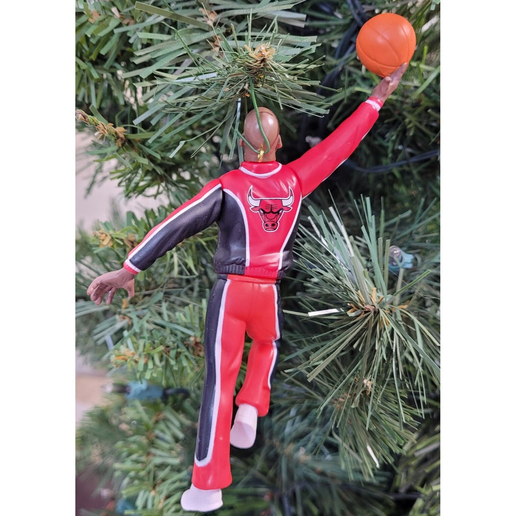 Michael Jordan Chicago Bulls NBA Basketball Xmas Ornament Holiday Warm Up Jersey