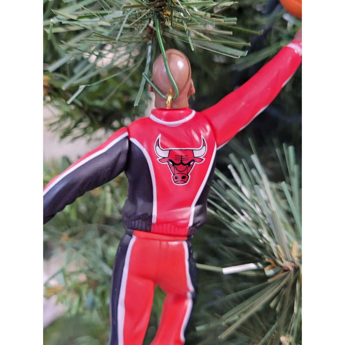Michael Jordan Chicago Bulls NBA Basketball Xmas Ornament Holiday Warm Up Jersey