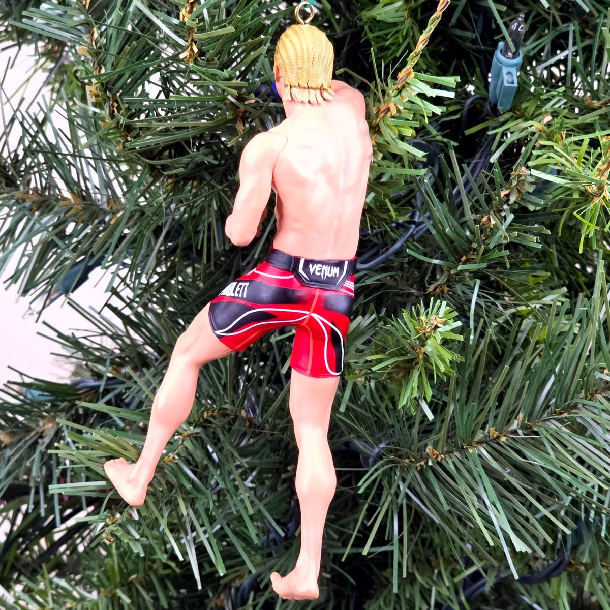 Paddy The Baddy Pimblett UFC MMA Xmas Tree Ornament Holiday Venom Fight Champion