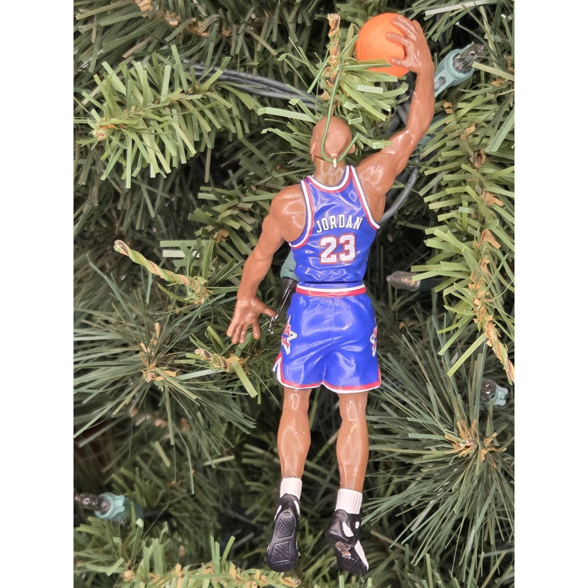 Michael Jordan All Star Chicago Bulls NBA Basketball Xmas Ornament vtg Jersey 23