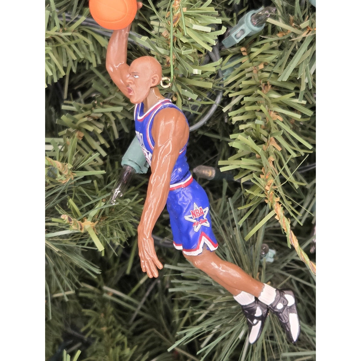 Michael Jordan All Star Chicago Bulls NBA Basketball Xmas Ornament vtg Jersey 23