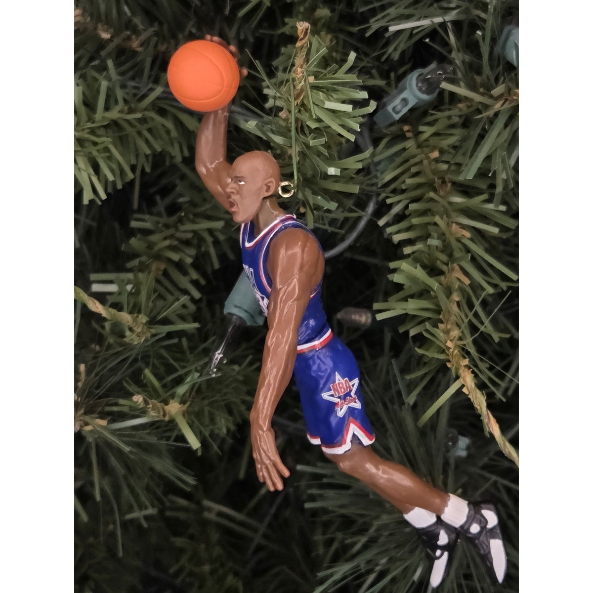 Michael Jordan All Star Chicago Bulls NBA Basketball Xmas Ornament vtg Jersey 23