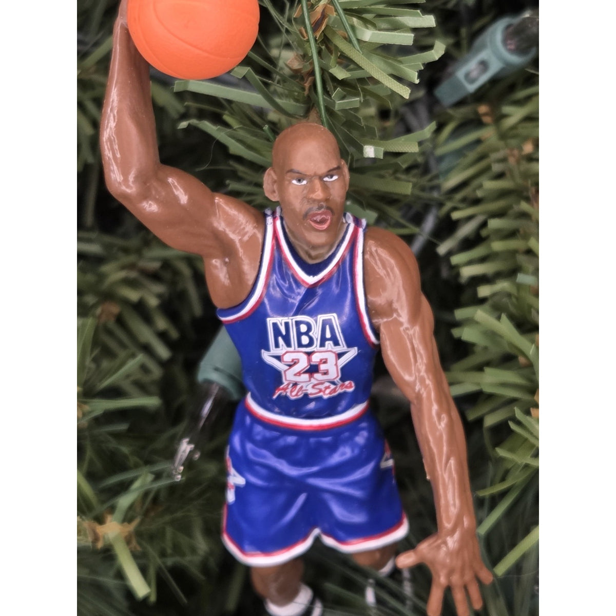 Michael Jordan All Star Chicago Bulls NBA Basketball Xmas Ornament vtg Jersey 23