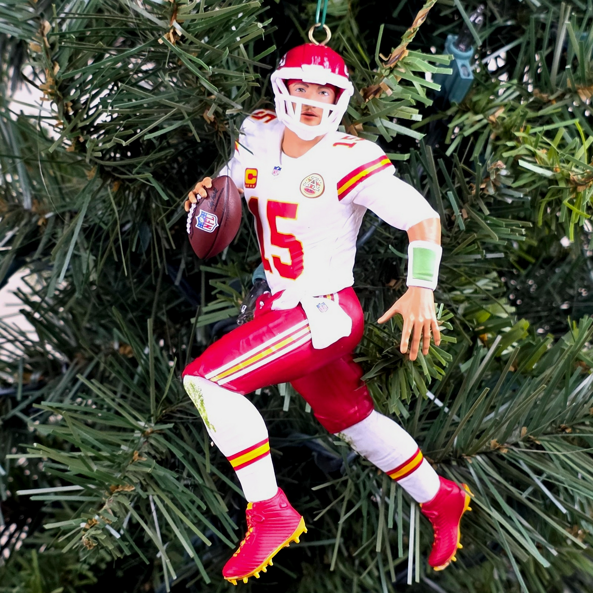 Patrick Mahomes Kansas City Chiefs Football NFL Xmas Tree Ornament Jersey #15