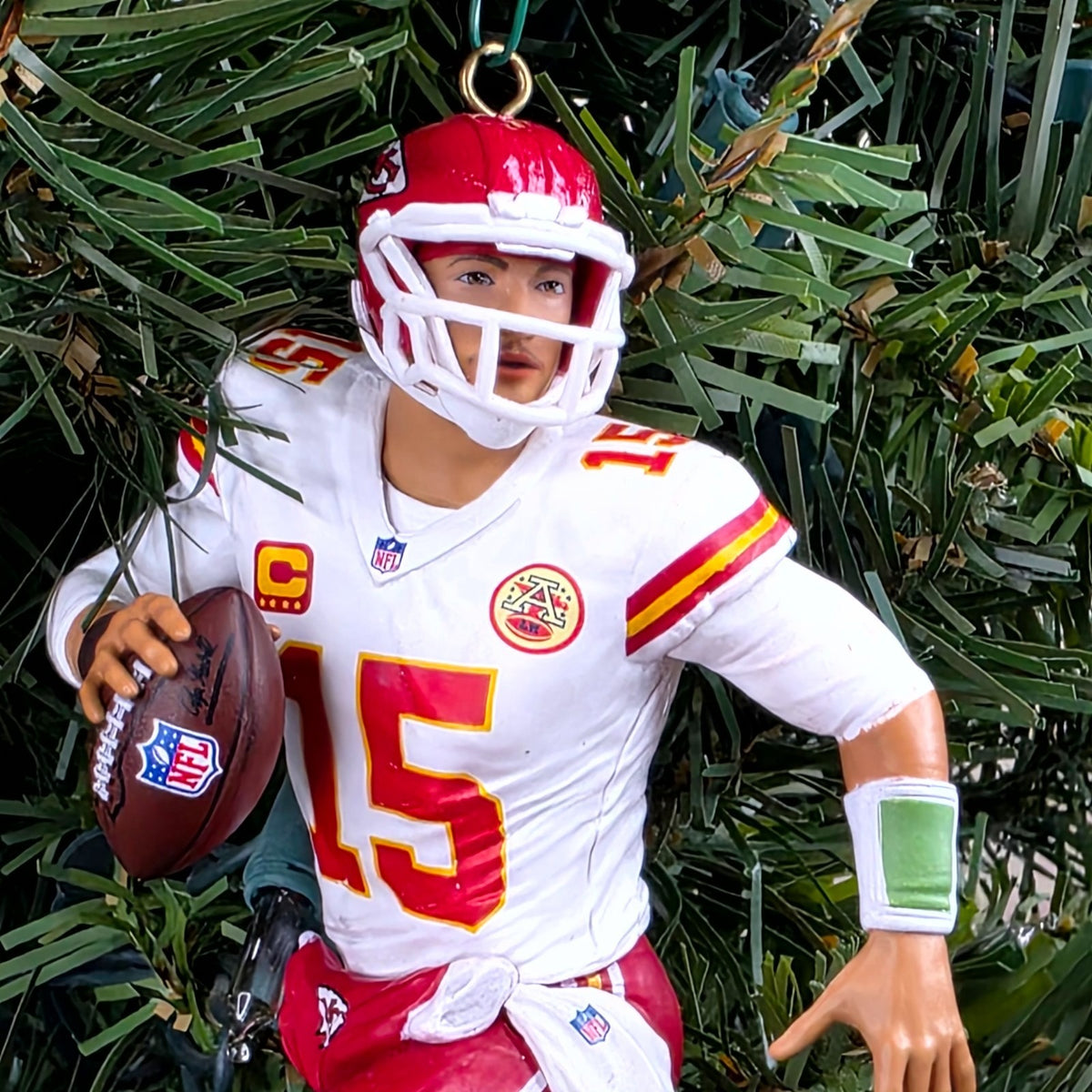 Patrick Mahomes Kansas City Chiefs Football NFL Xmas Tree Ornament Jersey #15