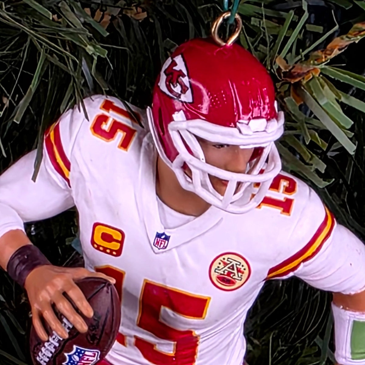 Patrick Mahomes Kansas City Chiefs Football NFL Xmas Tree Ornament Jersey #15