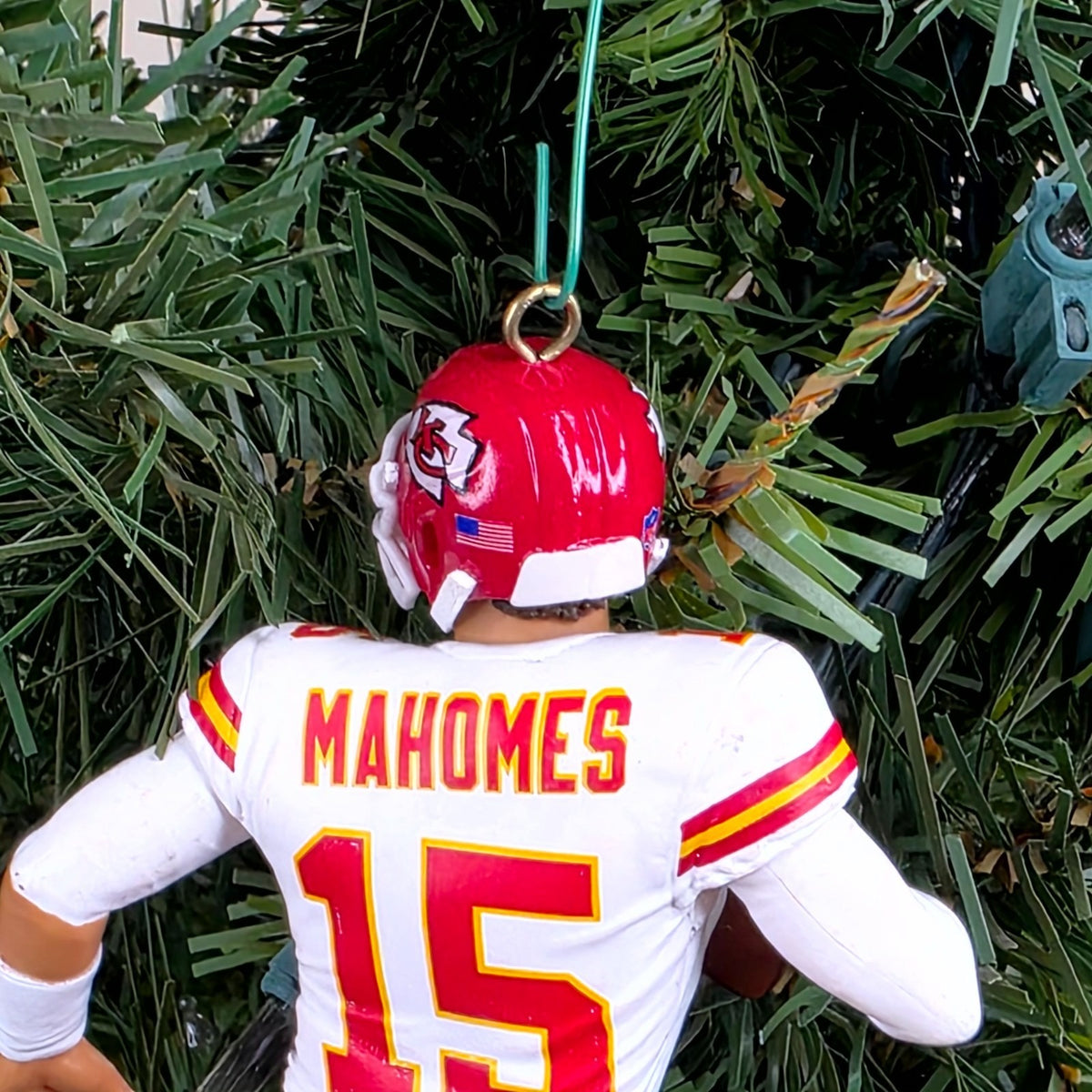 Patrick Mahomes Kansas City Chiefs Football NFL Xmas Tree Ornament Jersey #15
