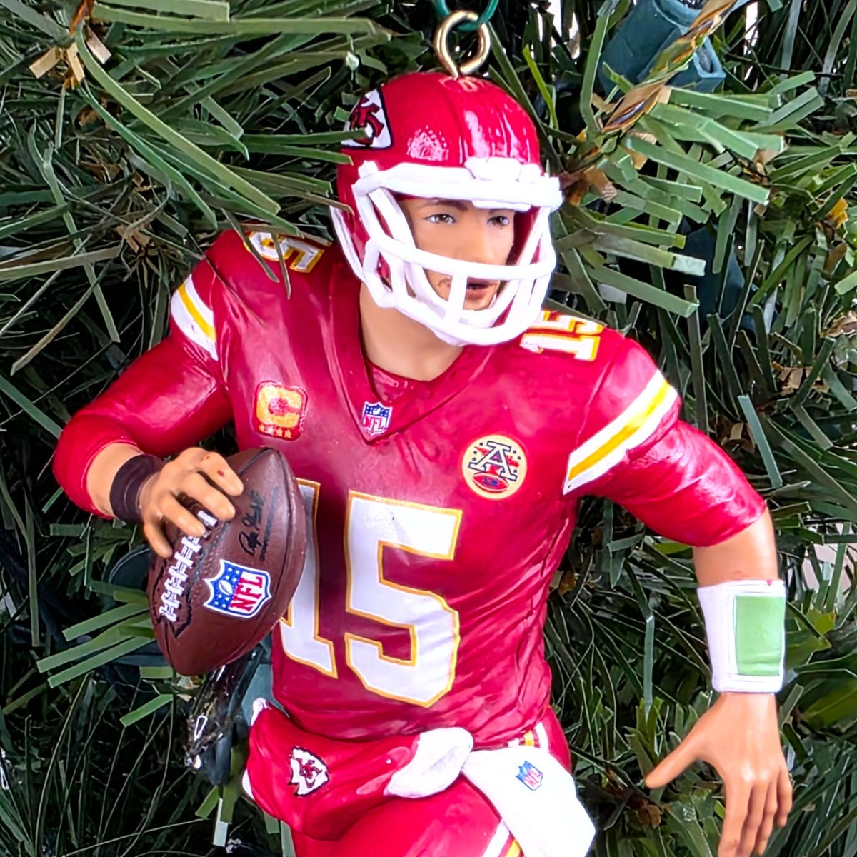 Patrick Mahomes Kansas City Chiefs Football NFL Xmas Tree Ornament Jersey #15