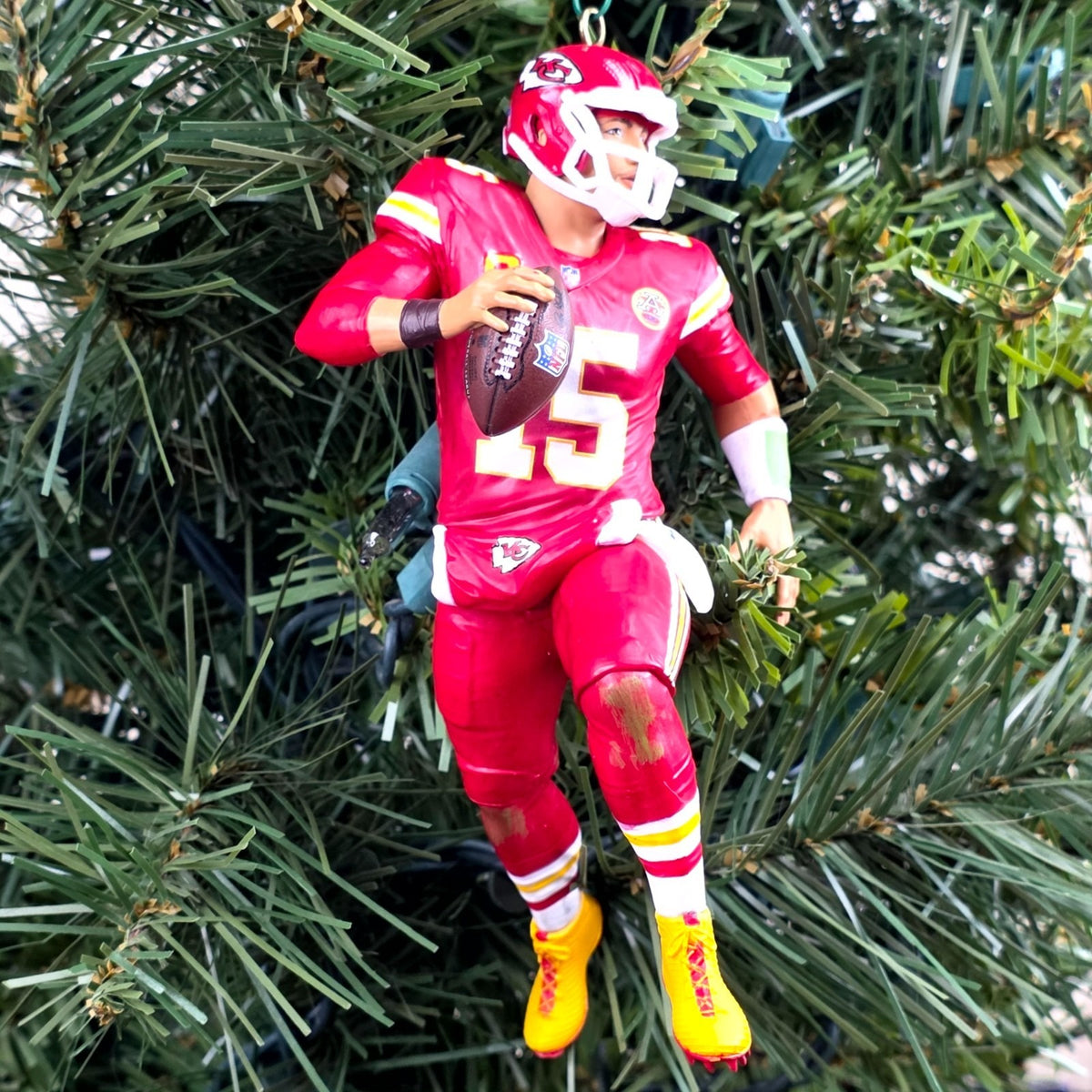 Patrick Mahomes Kansas City Chiefs Football NFL Xmas Tree Ornament Jersey #15