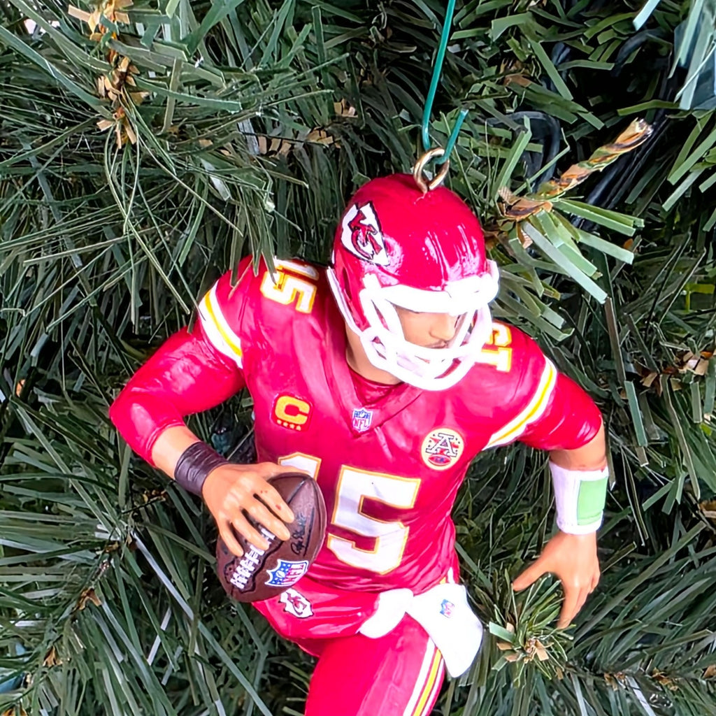 Patrick Mahomes Kansas City Chiefs Football NFL Xmas Tree Ornament Jersey #15