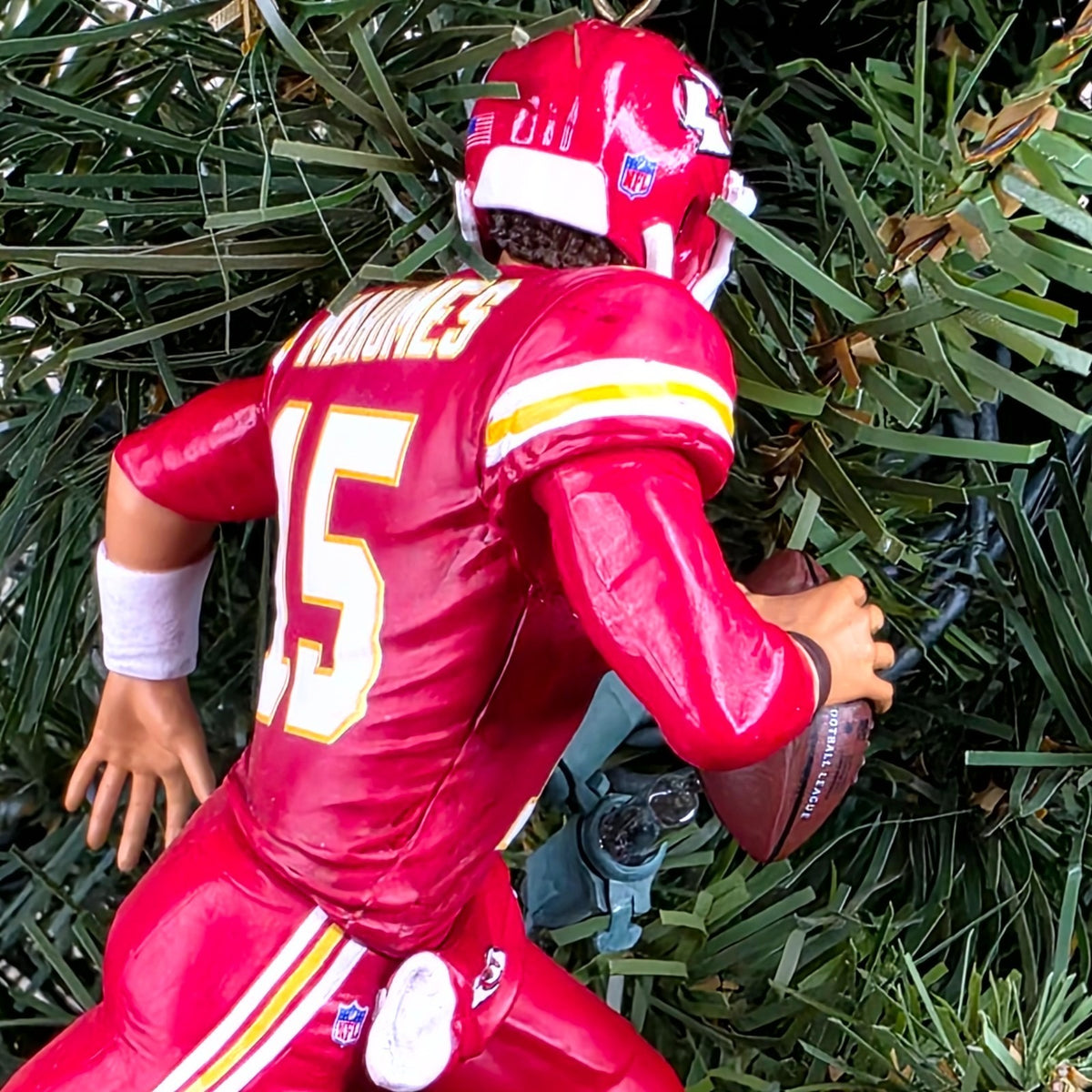 Patrick Mahomes Kansas City Chiefs Football NFL Xmas Tree Ornament Jersey #15