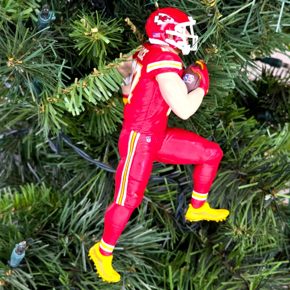 Travis Kelce Kansas City Chiefs Football NFL Xmas Tree Ornament Jersey #87 Swift
