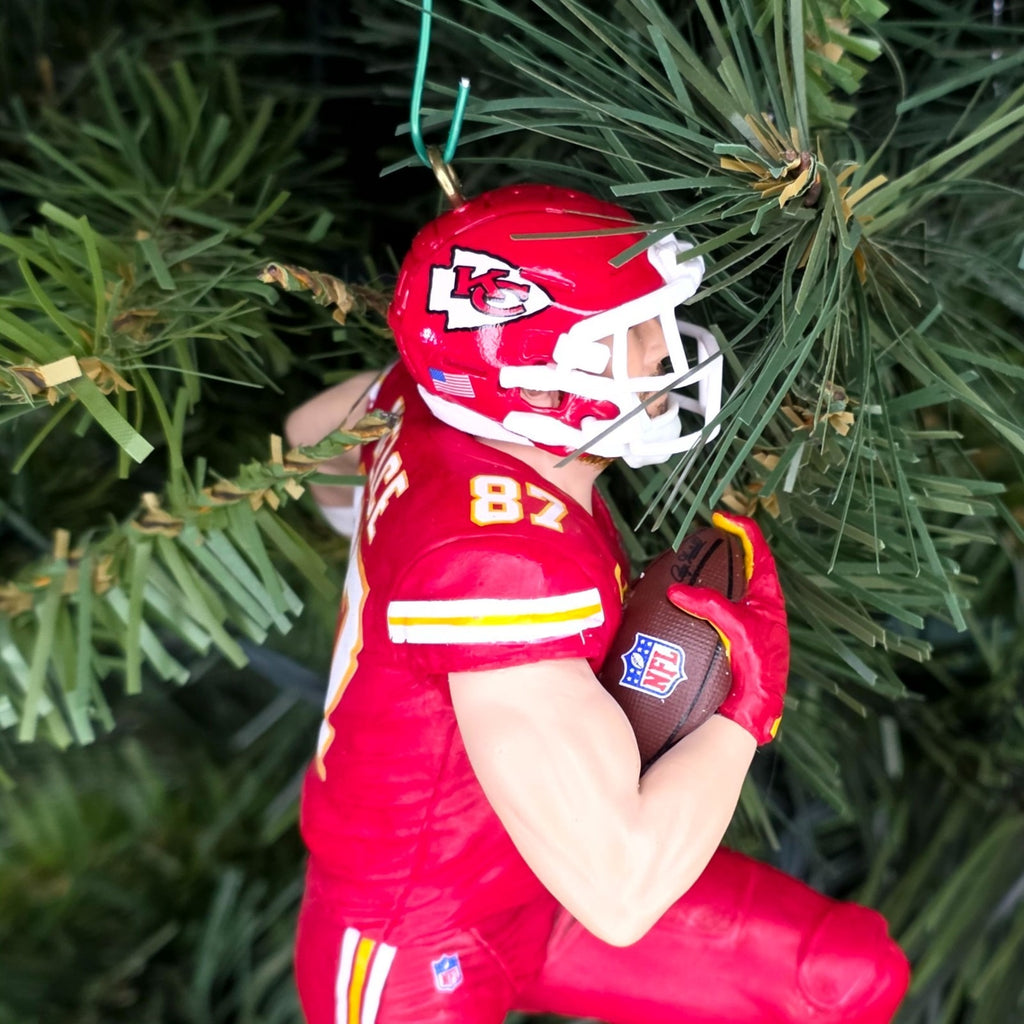 Travis Kelce Kansas City Chiefs Football NFL Xmas Tree Ornament Jersey #87 Swift