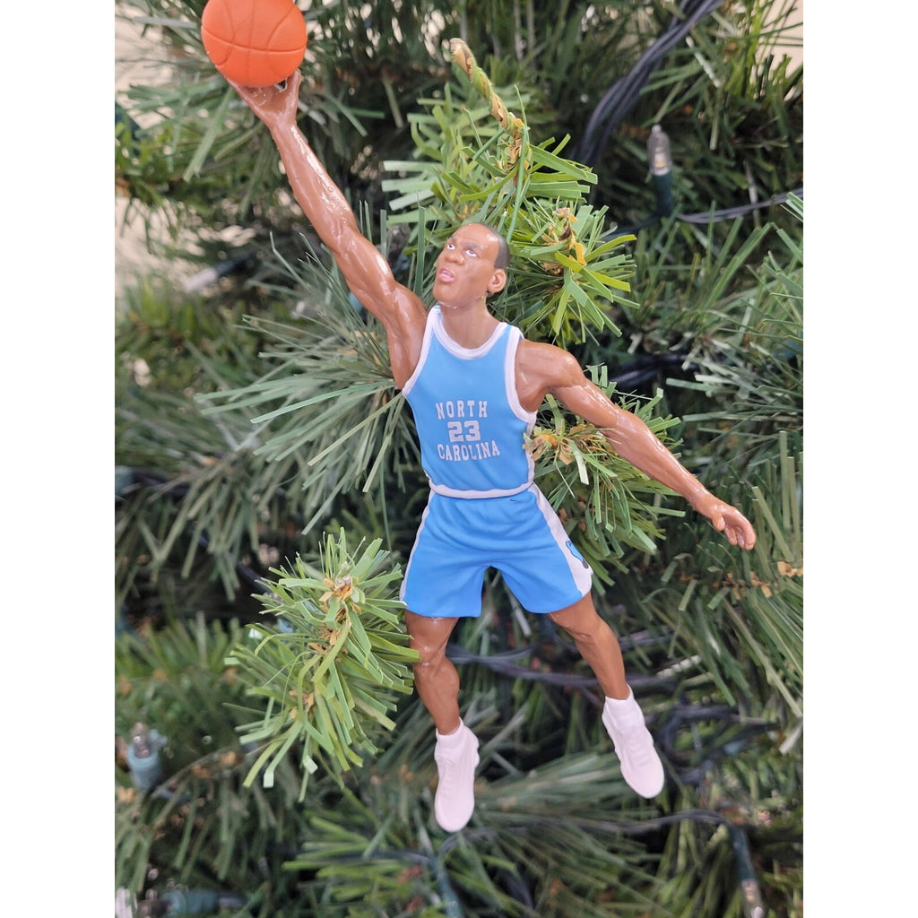 Michael Jordan North Carolina Tar Heels Basketball Xmas Tree Ornament jersey #23