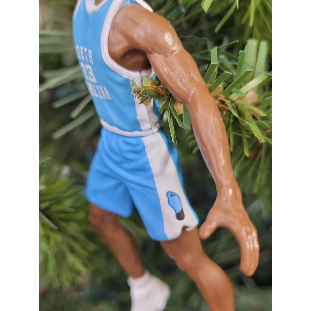 Michael Jordan North Carolina Tar Heels Basketball Xmas Tree Ornament jersey #23