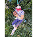 Tom Brady New England Patriots Football Xmas NFL Ornament Holiday Jersey vtg #12